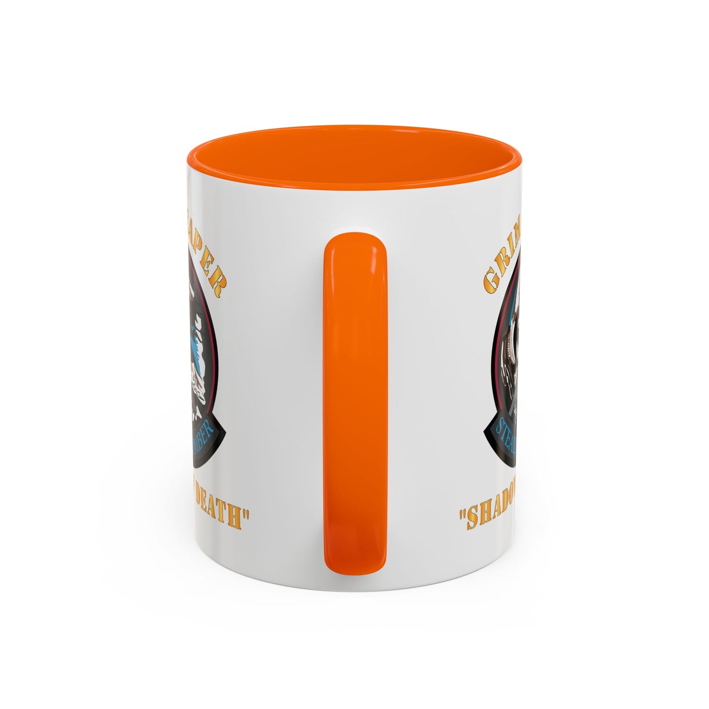 Accent Coffee Mug (11oz & 15oz) - USAF - B2 - Grim Reaper - Stealth Bomber X 300