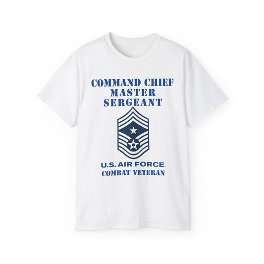 Unisex Ultra Cotton Tee - USAF - Command Chief Master Sergeant (E9c) - 2020 - Combat Veteran