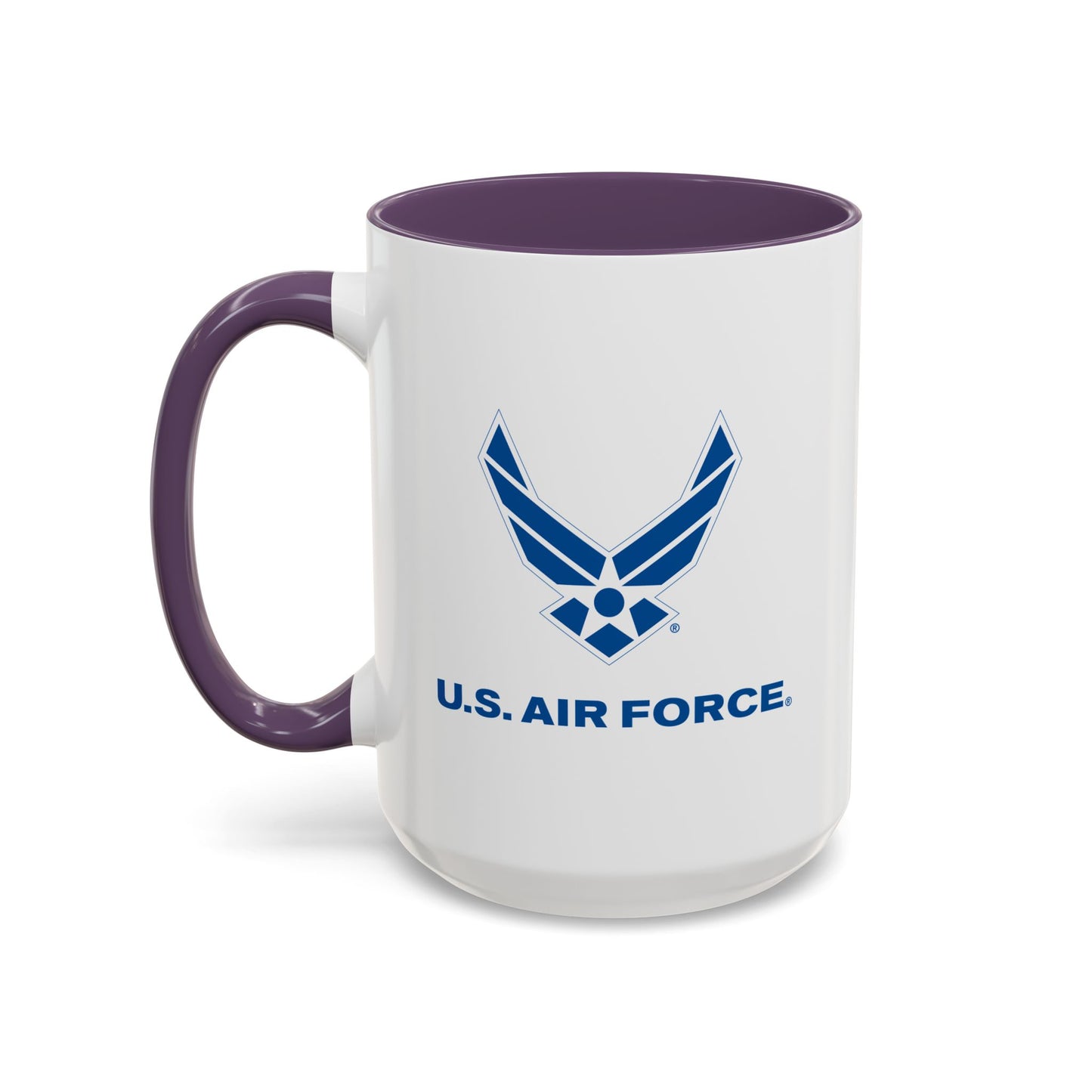 Accent Coffee Mug (11oz & 15oz) - USAF Logo, TM Txt - U S Air Force X 300