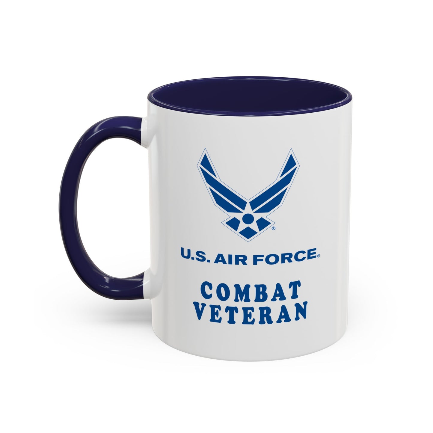 Accent Coffee Mug (11oz & 15oz) - USAF - Air Force - Combat Veteran X 300