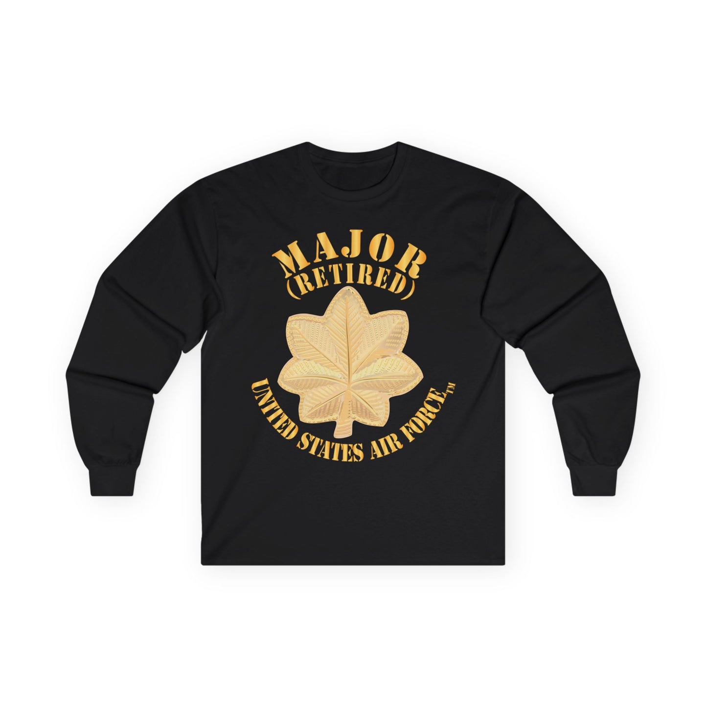 Unisex Ultra Cotton Long Sleeve Tee - USAF - Major - Retired X 300