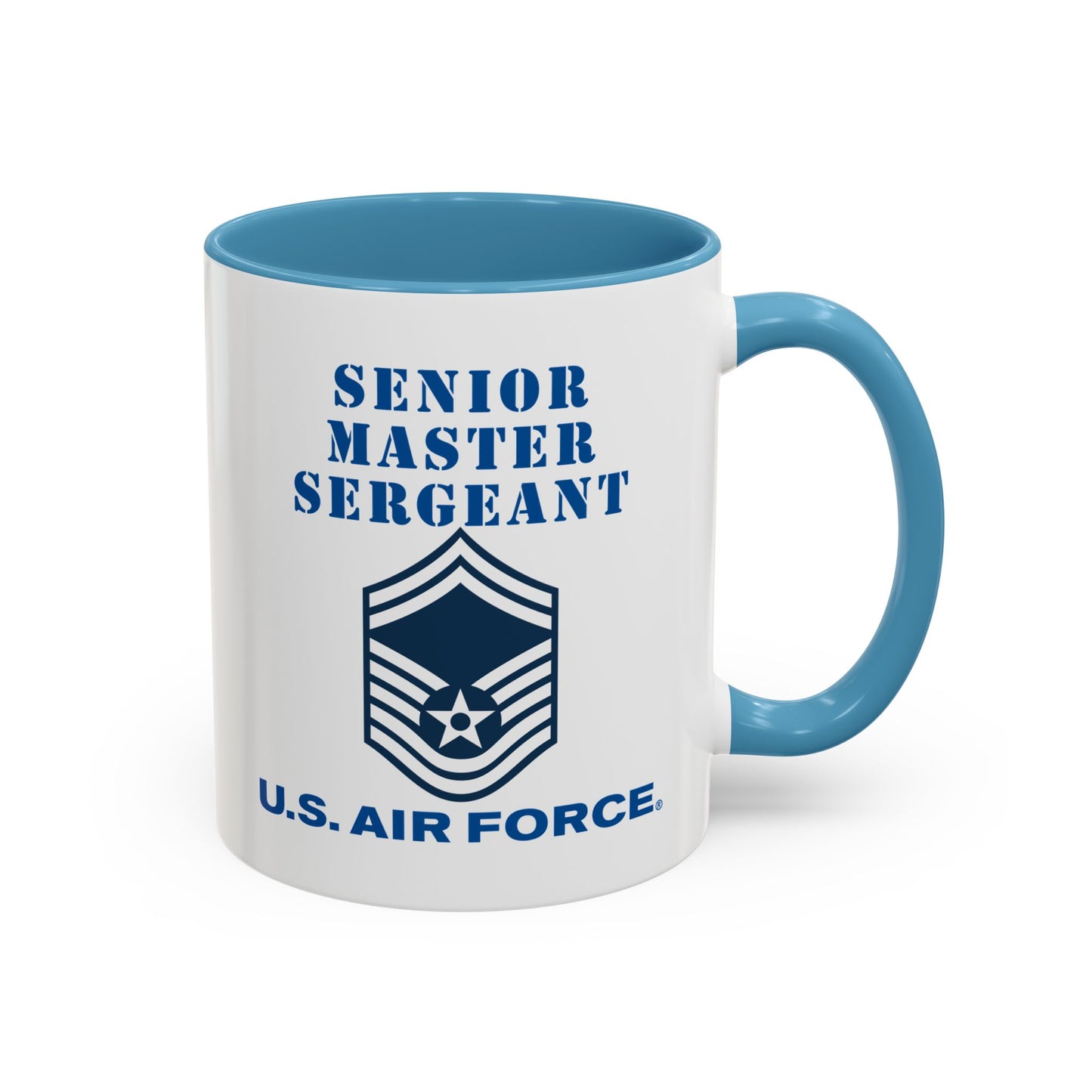 Accent Coffee Mug (11oz & 15oz) - USAF - Senior Master Sergeant (E8a) - 2020 - US Air Force w Text X 300