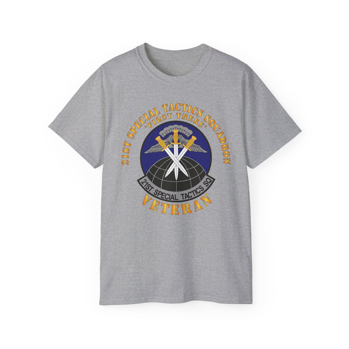 Unisex Ultra Cotton Tee - USAF - 21st Special Tactics Squadron - First There -Veteran