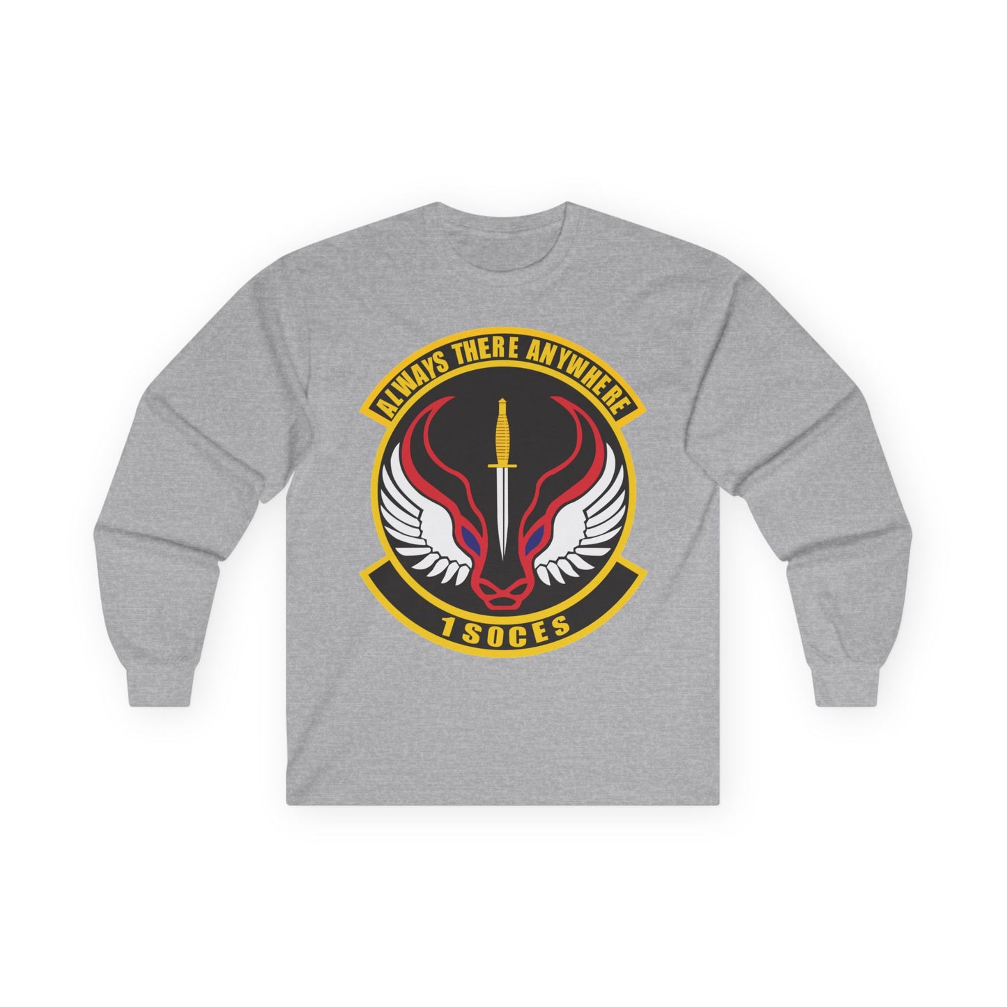 Unisex Ultra Cotton Long Sleeve Tee - USAF - 1st Special Operations Civil Engineer Sq wo txt