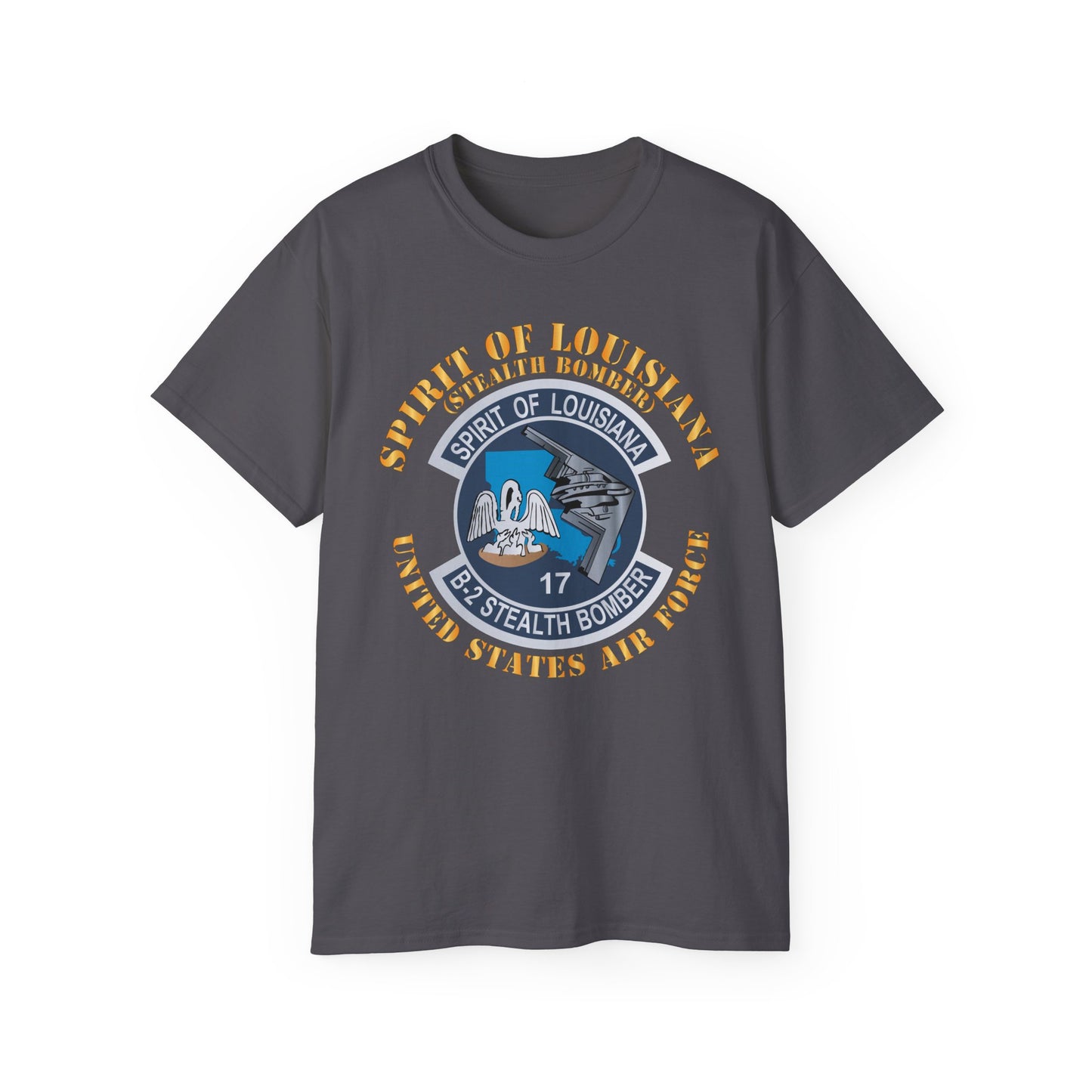 Unisex Ultra Cotton Tee - USAF - B2 - Spirit of Louisiana - Stealth Bomber X 300