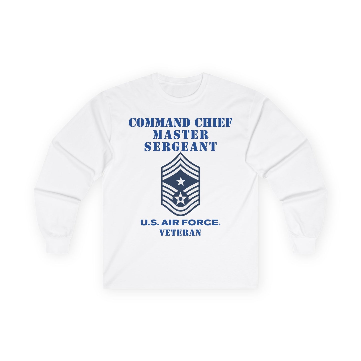 Unisex Ultra Cotton Long Sleeve Tee - USAF - Command Chief Master Sergeant (E9c) - 2020 - Veteran
