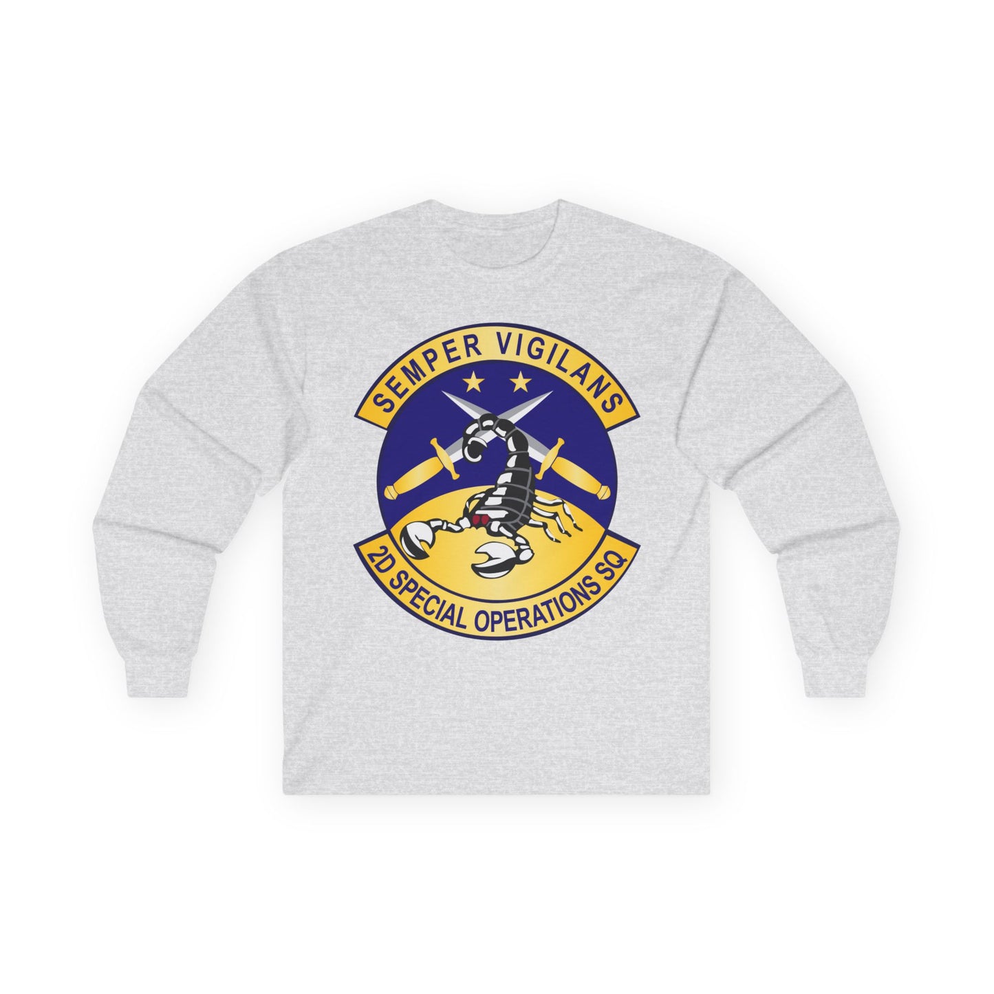 Unisex Ultra Cotton Long Sleeve Tee - USAFSOF - 2nd Special Operations Squadron wo Txt
