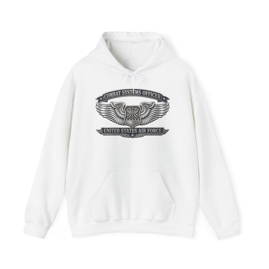 Unisex Heavy Blend Hooded Sweatshirt - USAF - Combat Systems Officer Badge - United States Air Force - 3D - Enhanced