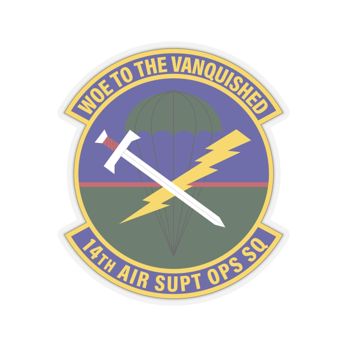 Kiss-Cut Stickers - USAF - 14th Air Support Operations Squadron wo txt