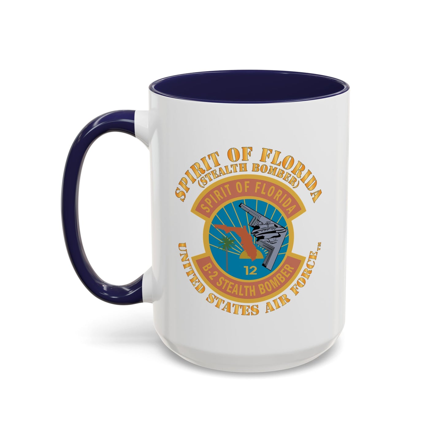 Accent Coffee Mug (11oz & 15oz) - USAF - B2 - Spirit of Florida - Stealth Bomber X 300