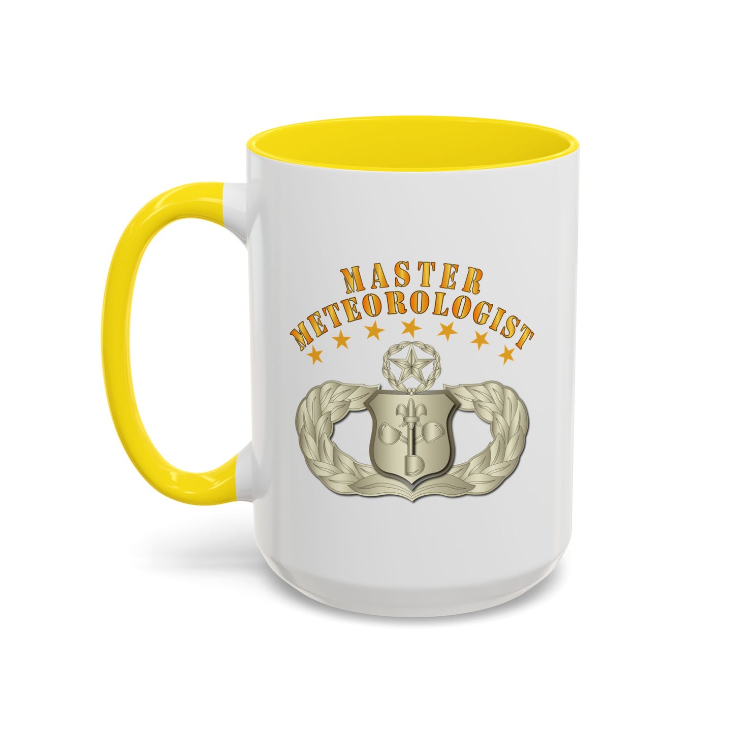 Accent Coffee Mug (11oz & 15oz) - USAF - Meteorologist - Master Badge wo DS