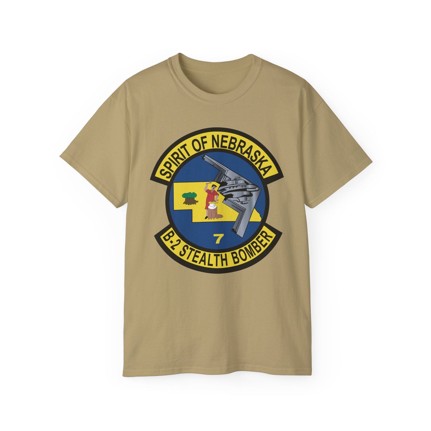 Unisex Ultra Cotton Tee - USAF - B2 - Spirit of Nebraska - Stealth Bomber wo txt X 300