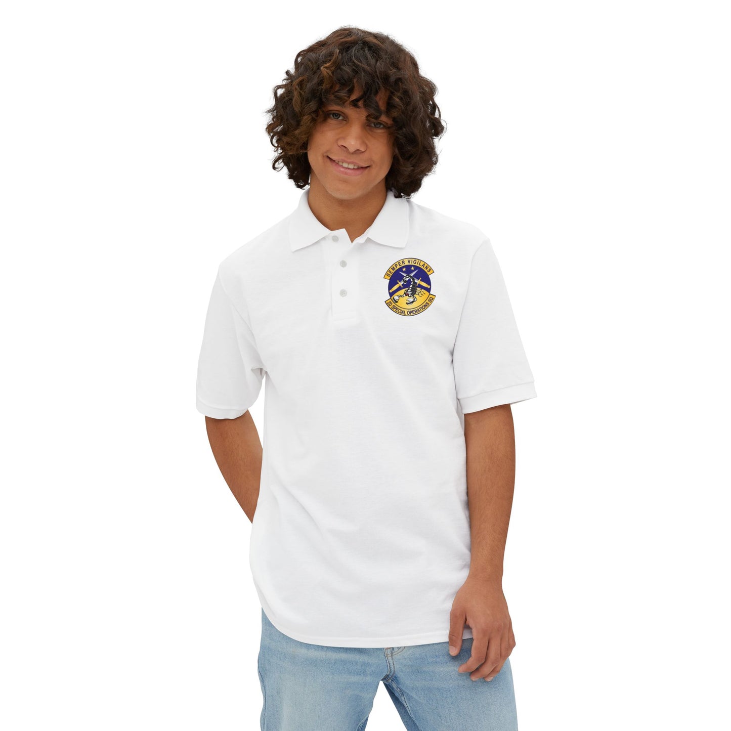 Men's Piqué Polo - USAFSOF - 2nd Special Operations Squadron wo Txt