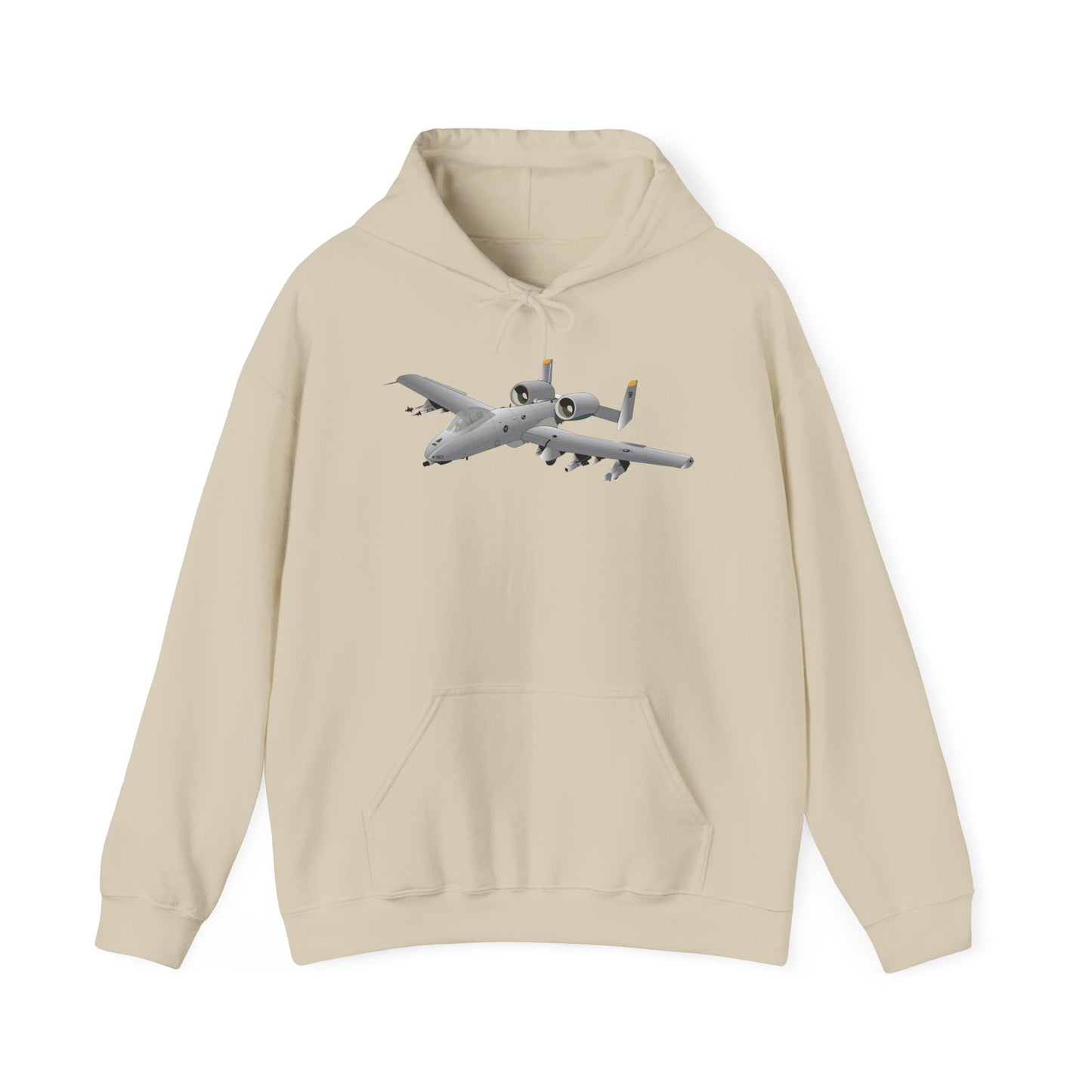Unisex Heavy Blend Hooded Sweatshirt - Aircraft - A10 - Front - Top - Oblique X 300