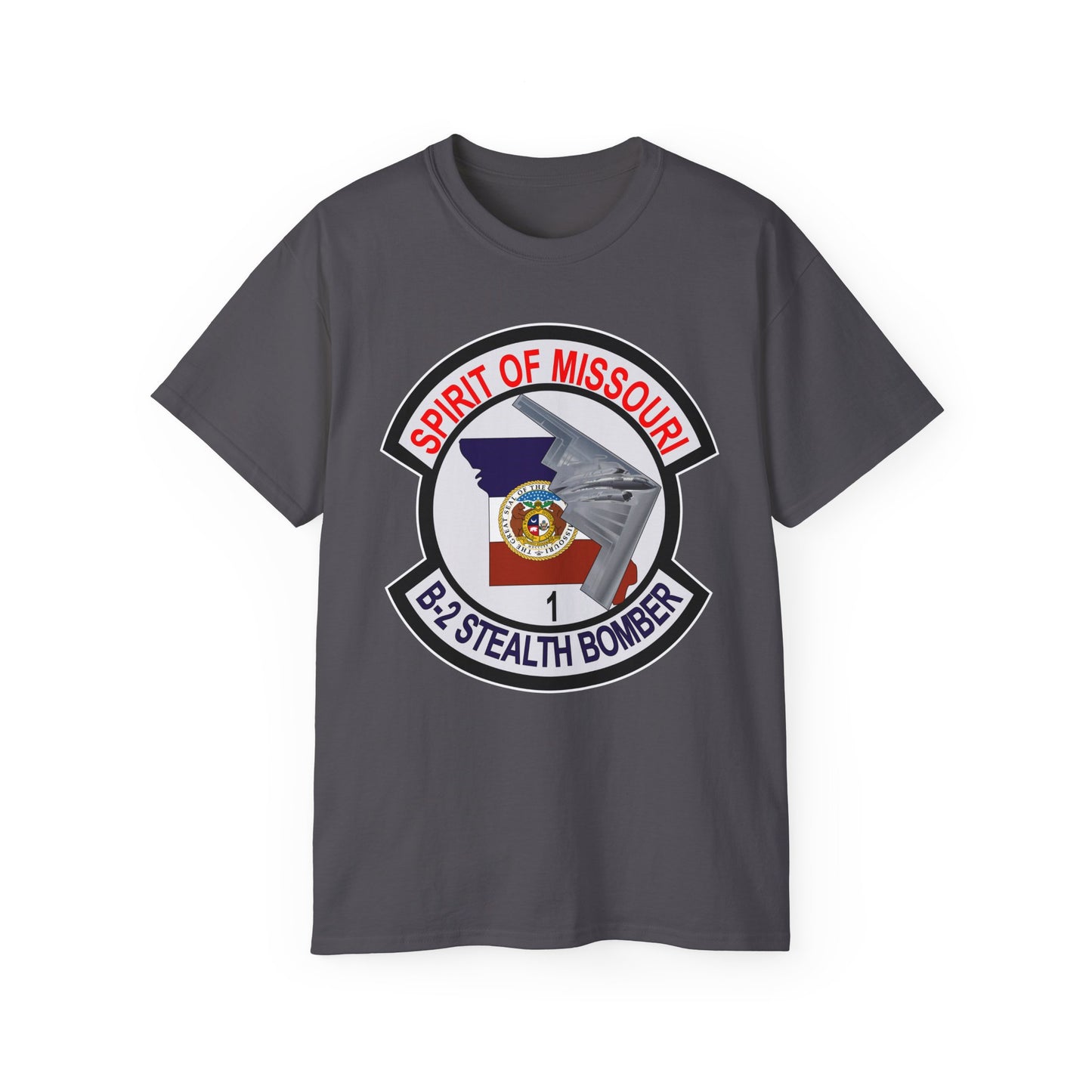 Unisex Ultra Cotton Tee - USAF - B2 - Spirit of Missouri - Stealth Bomber wo Txt