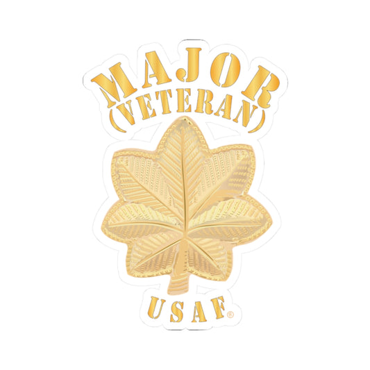 Kiss-Cut Stickers - USAF - Major - Veteran - USAF X 300