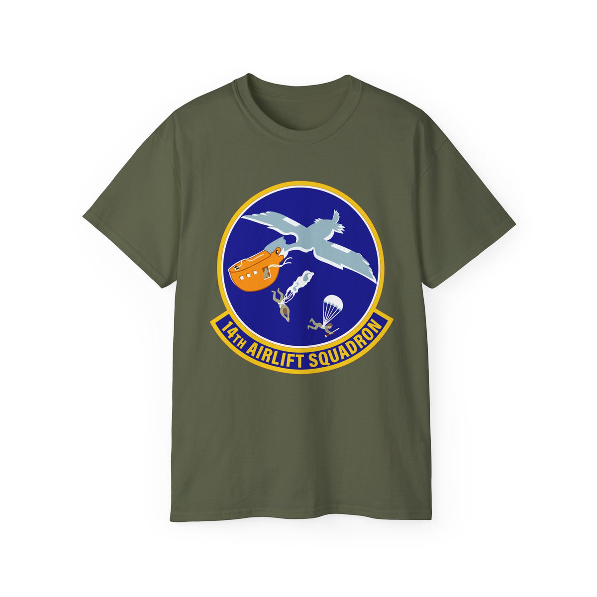 Unisex Ultra Cotton Tee - USAF - 14th Airlift Squadron wo txt