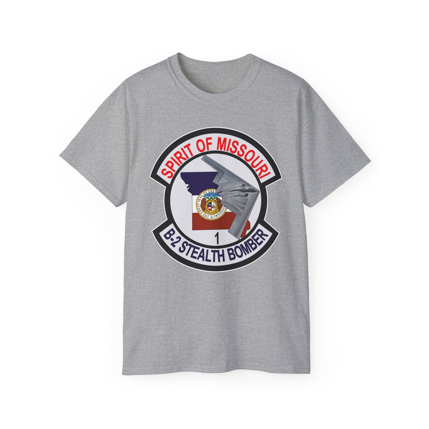 Unisex Ultra Cotton Tee - USAF - B2 - Spirit of Missouri - Stealth Bomber wo Txt