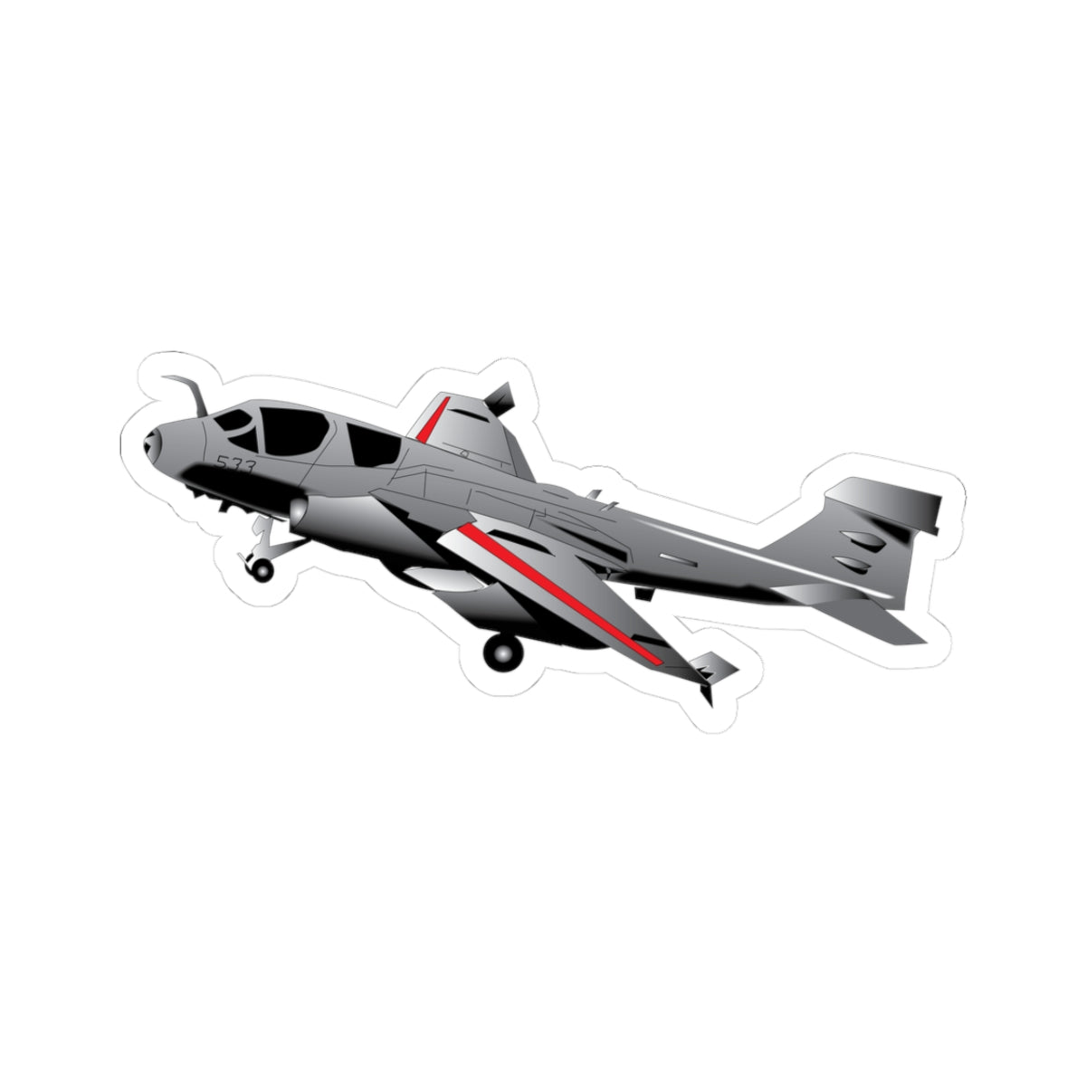 Kiss-Cut Stickers - Aircraft - Navy - A-6A Intruder X 300