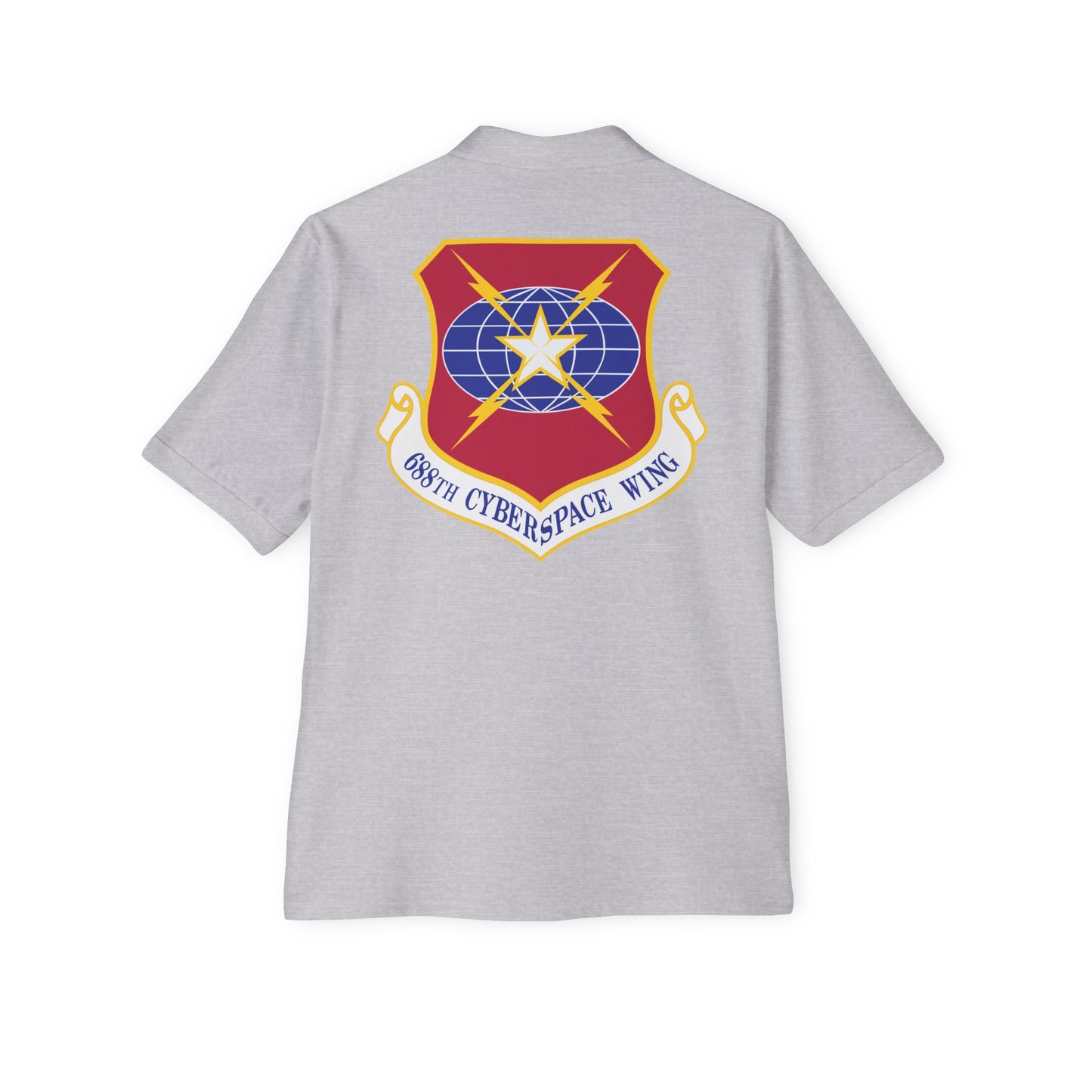 Men's Piqué Polo - USAF - 688th Cyberspace Wing wo Txt X 300