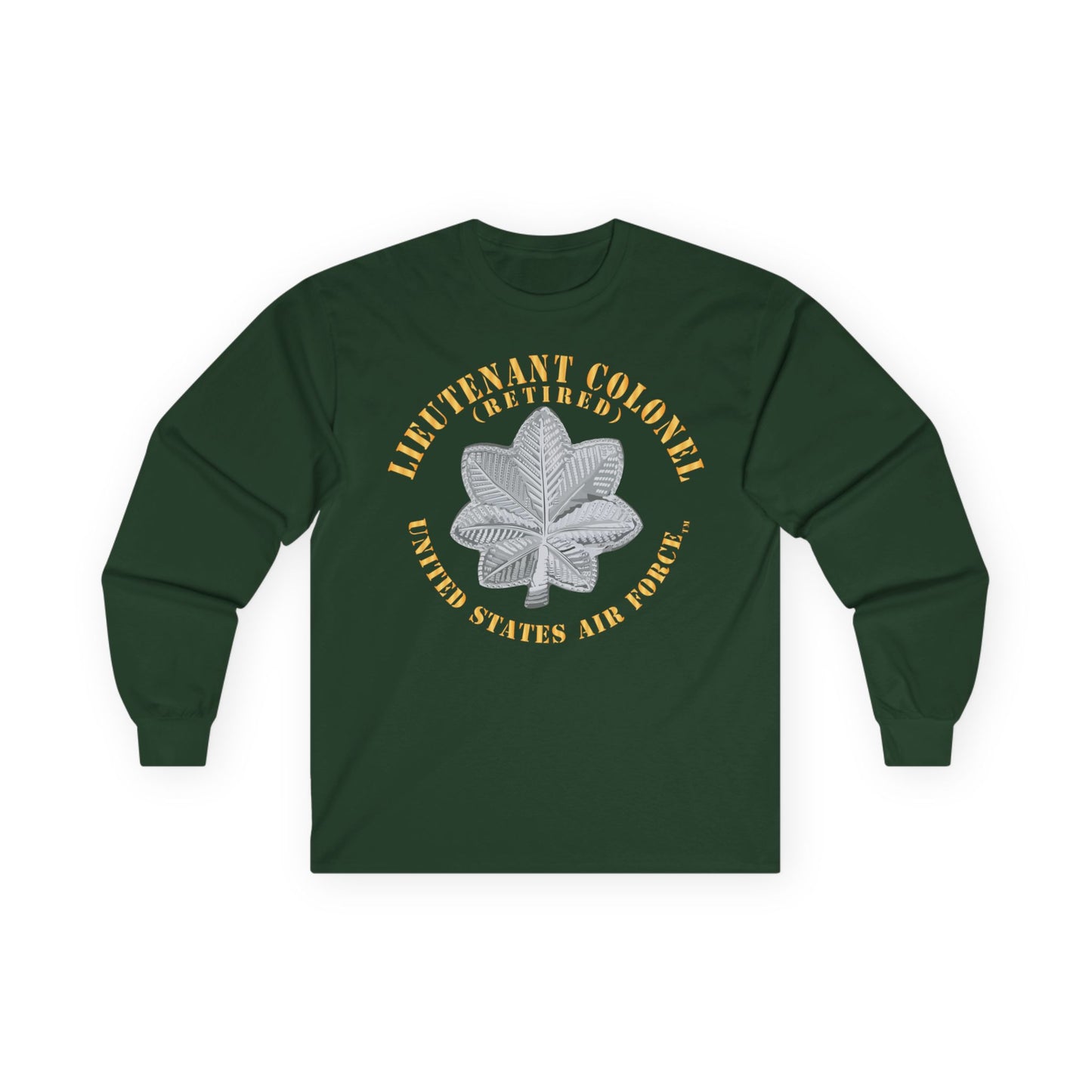 Unisex Ultra Cotton Long Sleeve Tee - USAF - Lieutenant Colonel - LTC - Retired - TM X 300