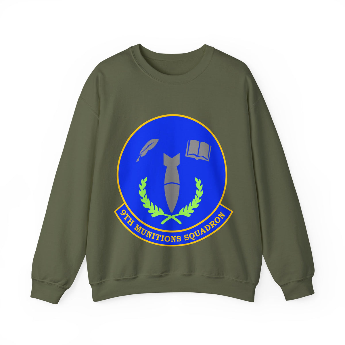 Crewneck Sweatshirt - USAF - 9th Munitions Squadron wo txt X 300