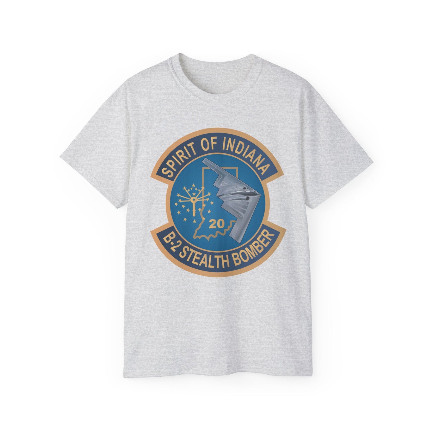 Unisex Ultra Cotton Tee - USAF - B2 - Spirit of Indiana - Stealth Bomber wo txt X 300