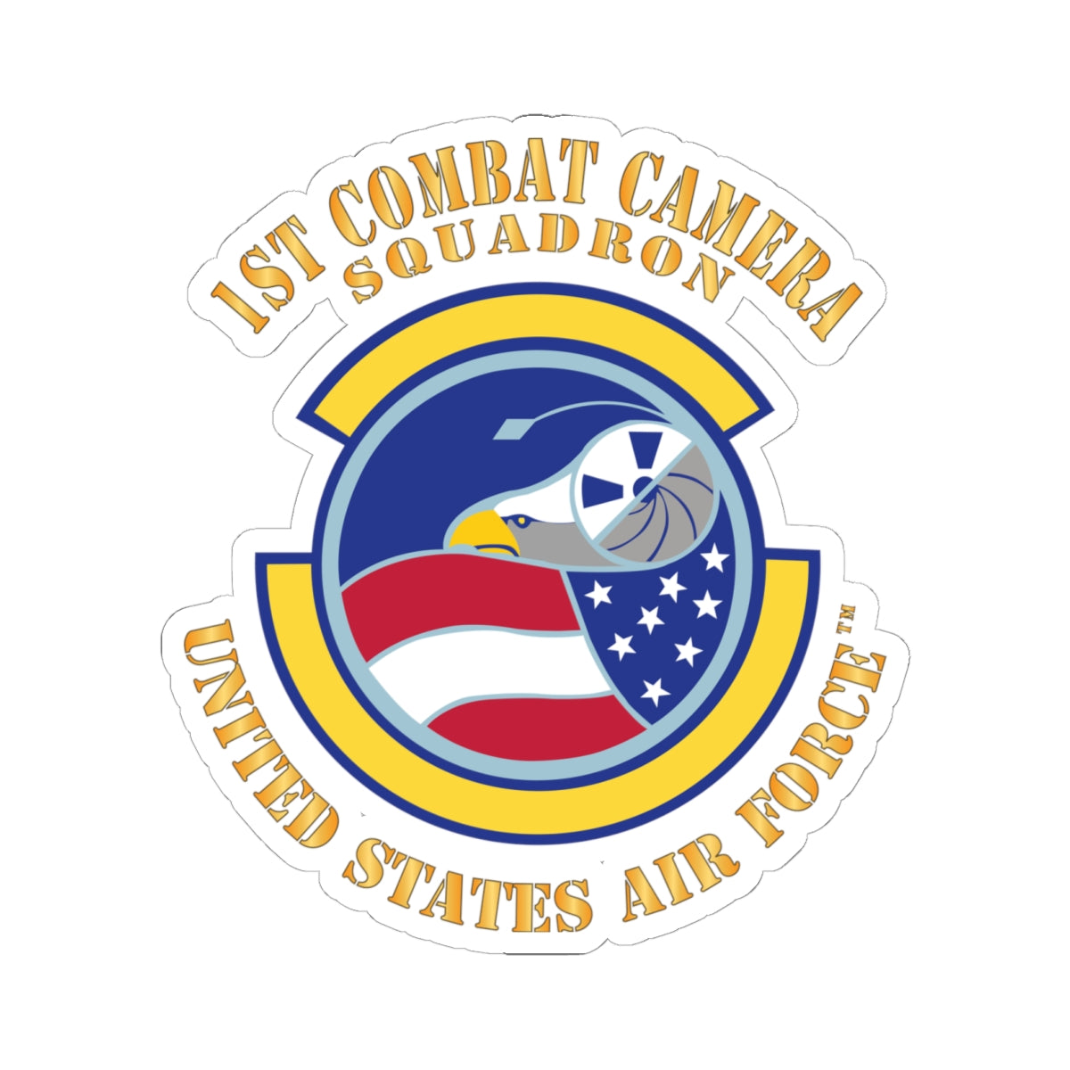 Kiss-Cut Stickers - USAF -  1st Combat Camera Squadron