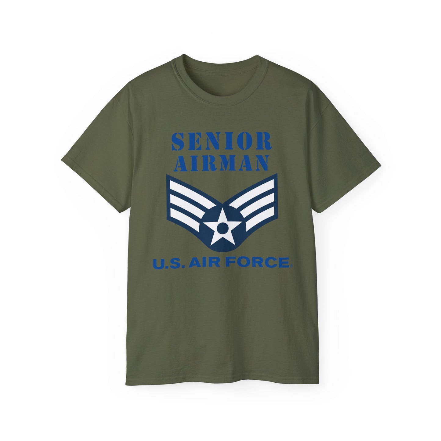 Unisex Ultra Cotton Tee - USAF - Senior Airman (E4) - 2020 - US Air Force w Text X 300