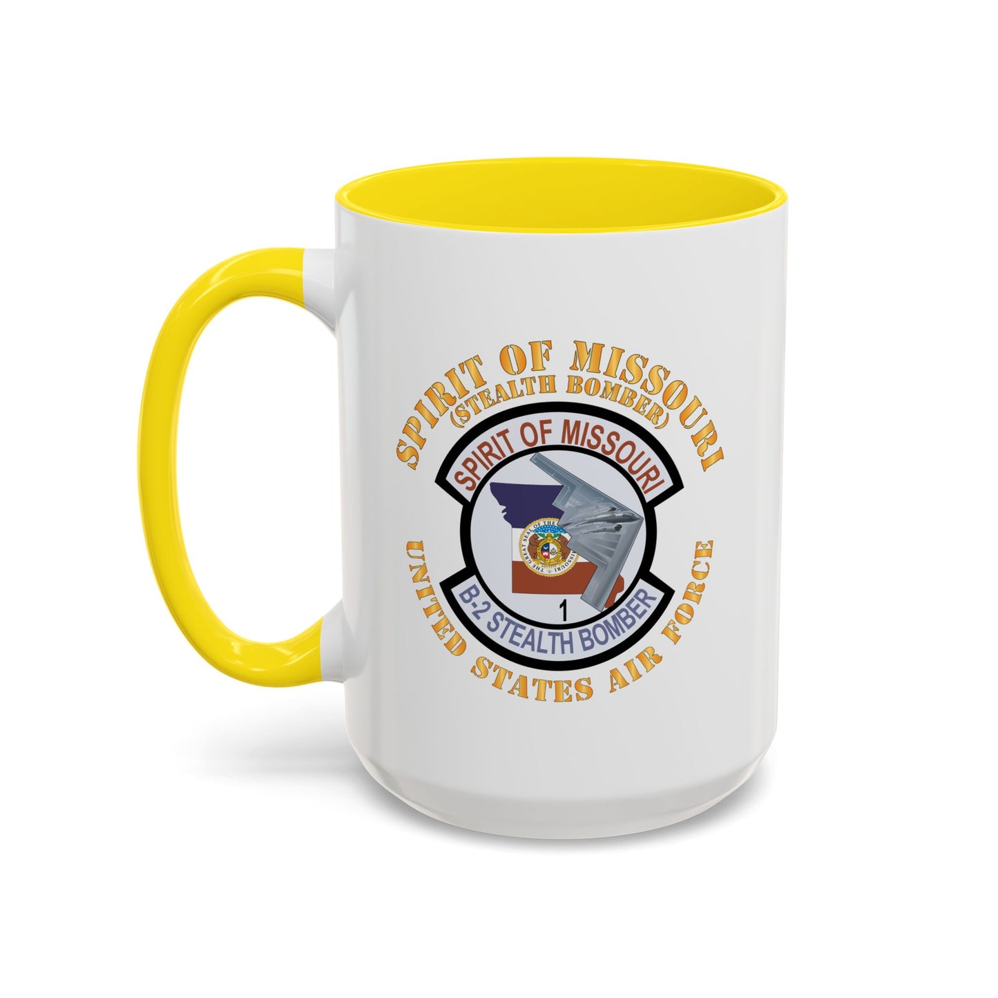 Accent Coffee Mug (11oz & 15oz) - USAF - B2 - Spirit of Missouri Stealth Bomber X 300