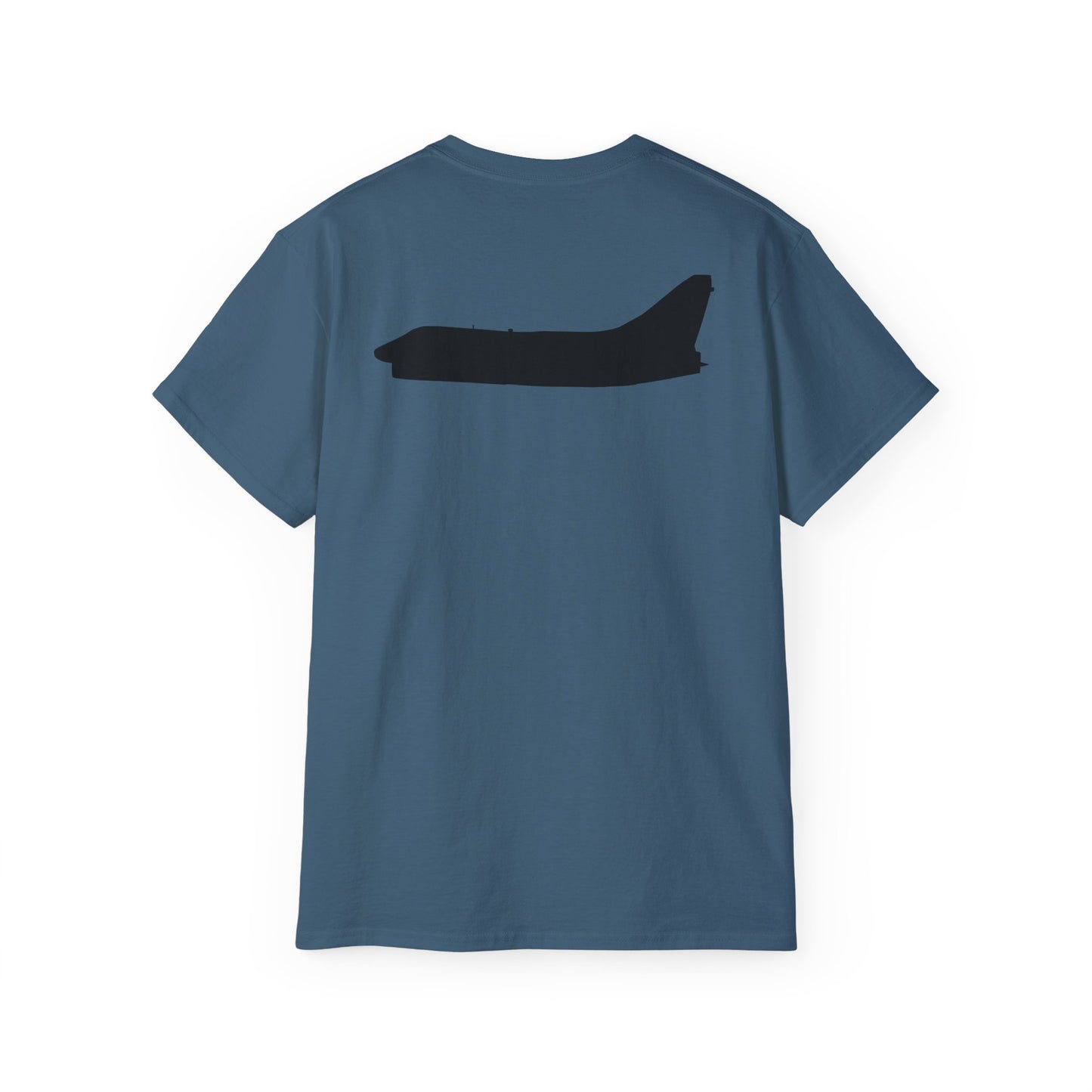 Unisex Ultra Cotton Tee - Aircraft - Navy - A-7B Corsair II - Side - Silhouette X 300