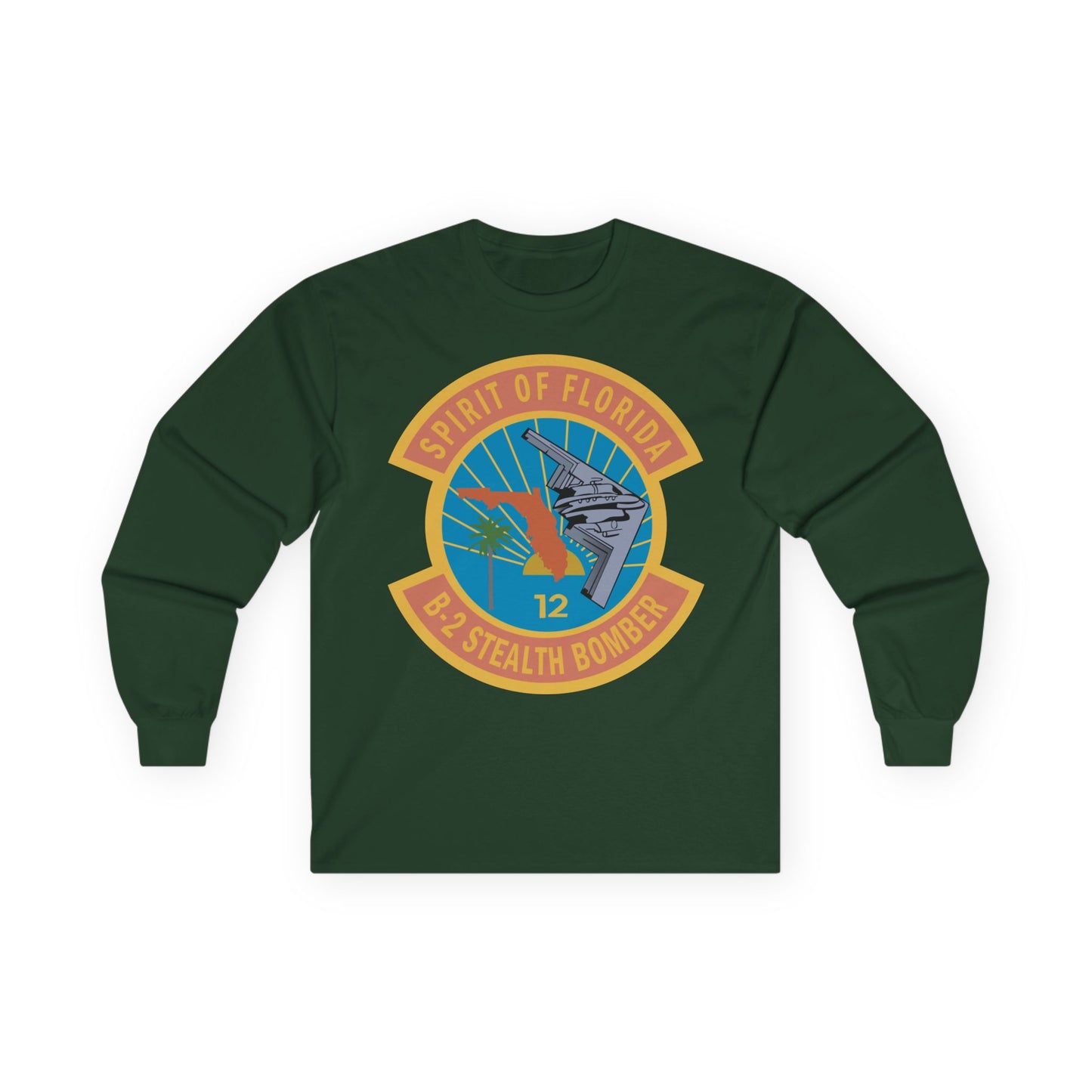 Unisex Ultra Cotton Long Sleeve Tee - USAF - B2 - Spirit of Florida - Stealth Bomber wo txt X 300