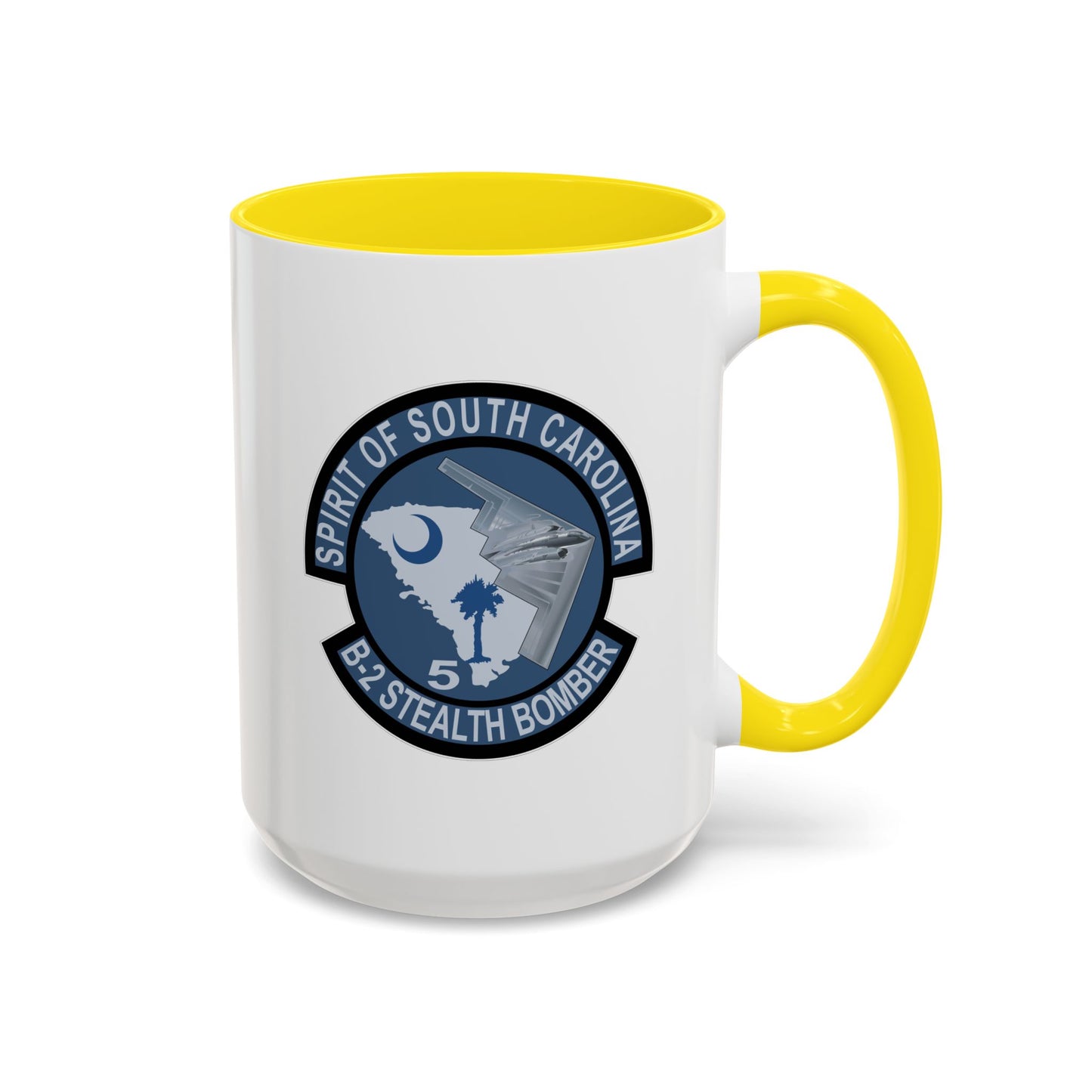 Accent Coffee Mug (11oz & 15oz) - USAF - B2 - Spirit of South Carolina Stealth Bomber wo Txt X 300