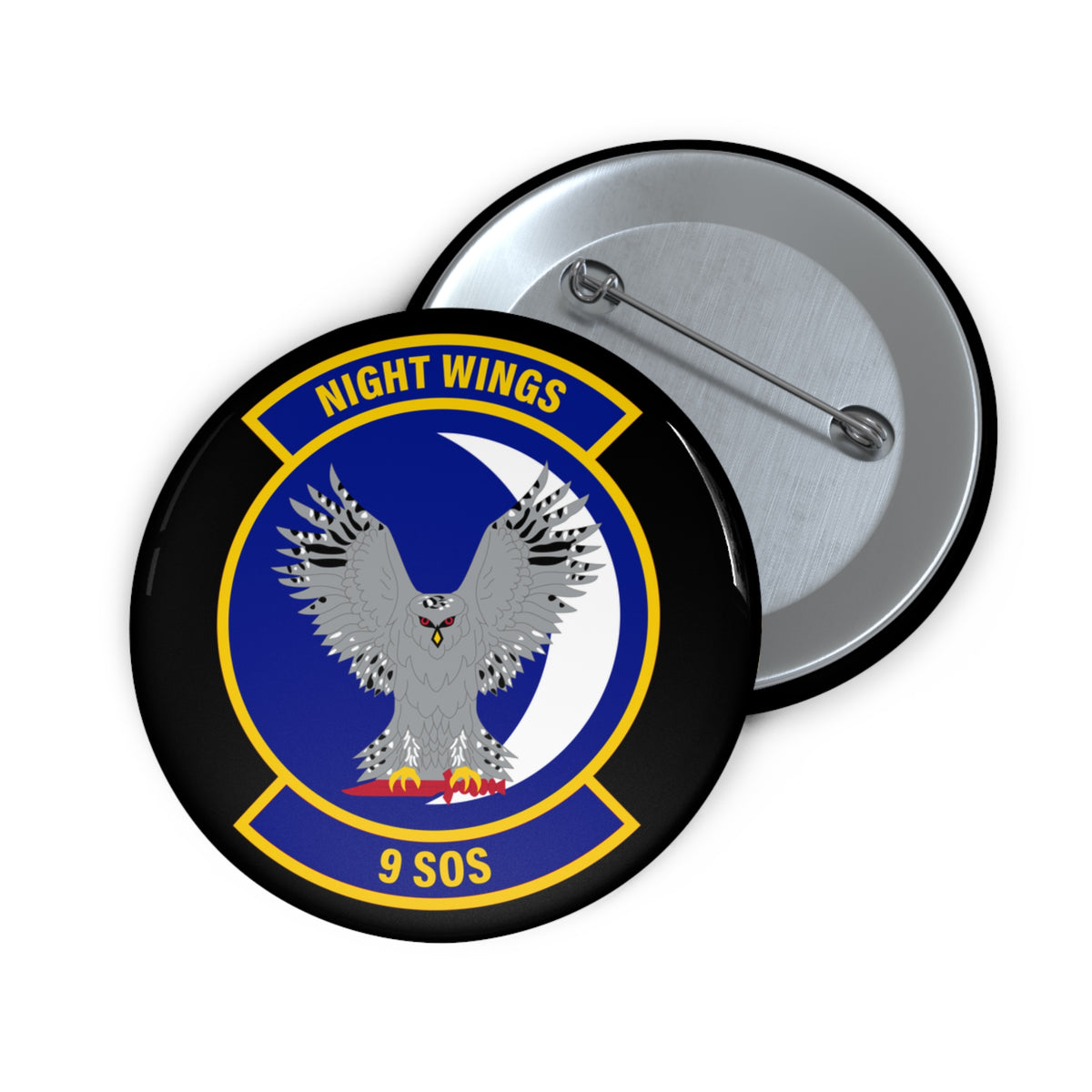 Custom Pin Button - USAF - 9th Special Operations Squadron wo txt X 300