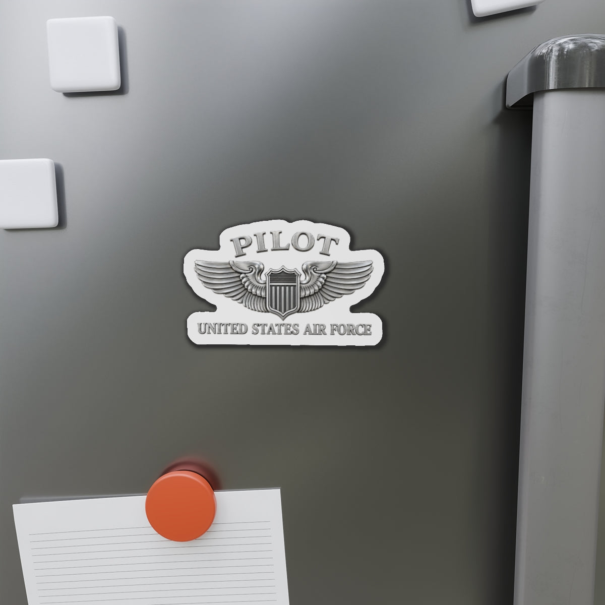 Die-Cut Magnet - USAF - Basic Pilot Badge - United States Air Force - 3D - Enhanced