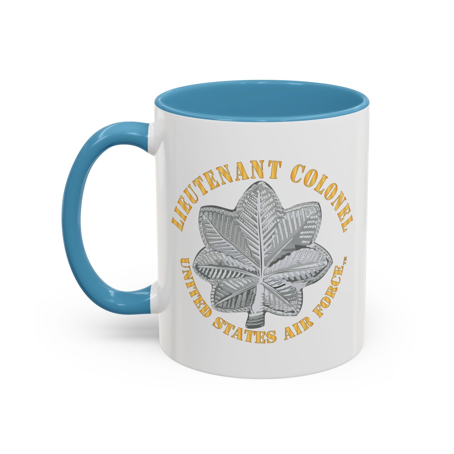 Accent Coffee Mug (11oz & 15oz) - USAF - Lieutenant Colonel - LTC - TM X 300