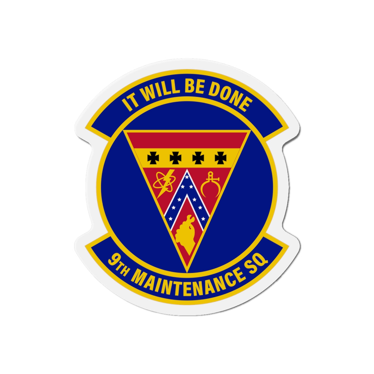 Die-Cut Magnet - USAF - 9th Maintenance Squadron wo txt X 300