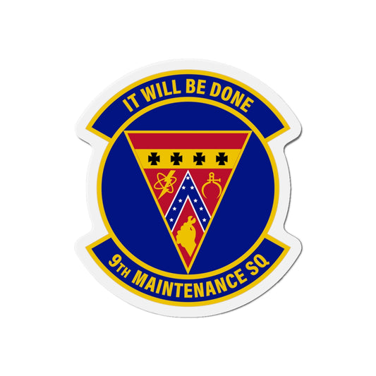 Die-Cut Magnet - USAF - 9th Maintenance Squadron wo txt X 300