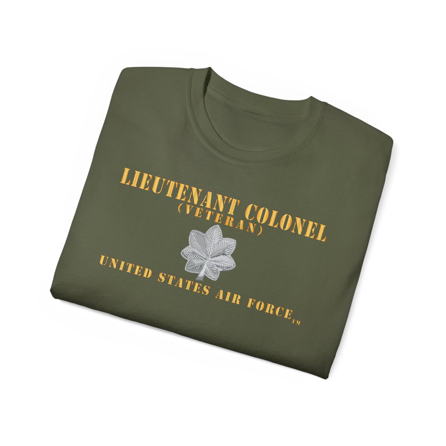 Unisex Ultra Cotton Tee - USAF - Lieutenant Colonel - LTC - Veteran - Flat - TM X 300