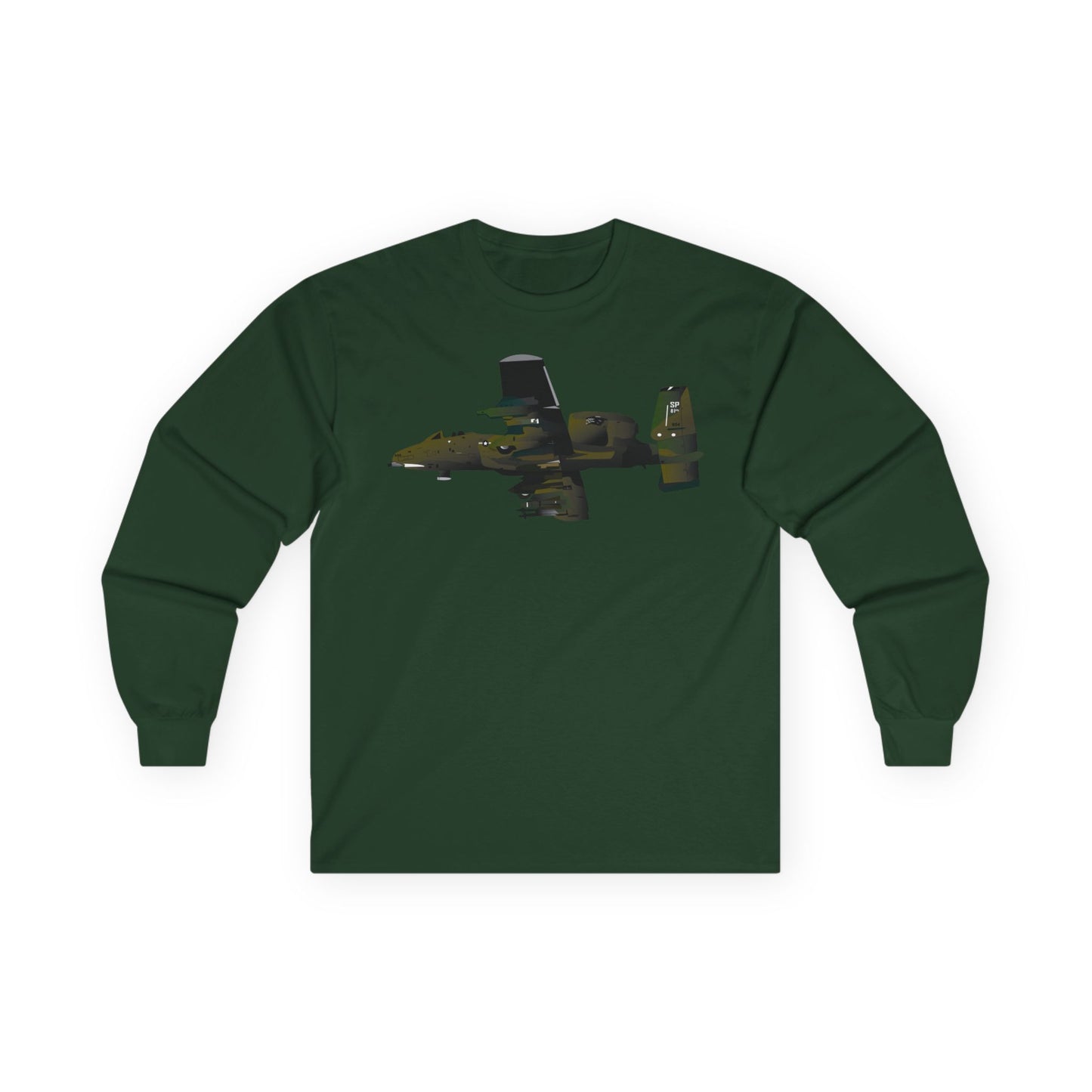 Unisex Ultra Cotton Long Sleeve Tee - Aircraft - A-10 Wart Hog X 300