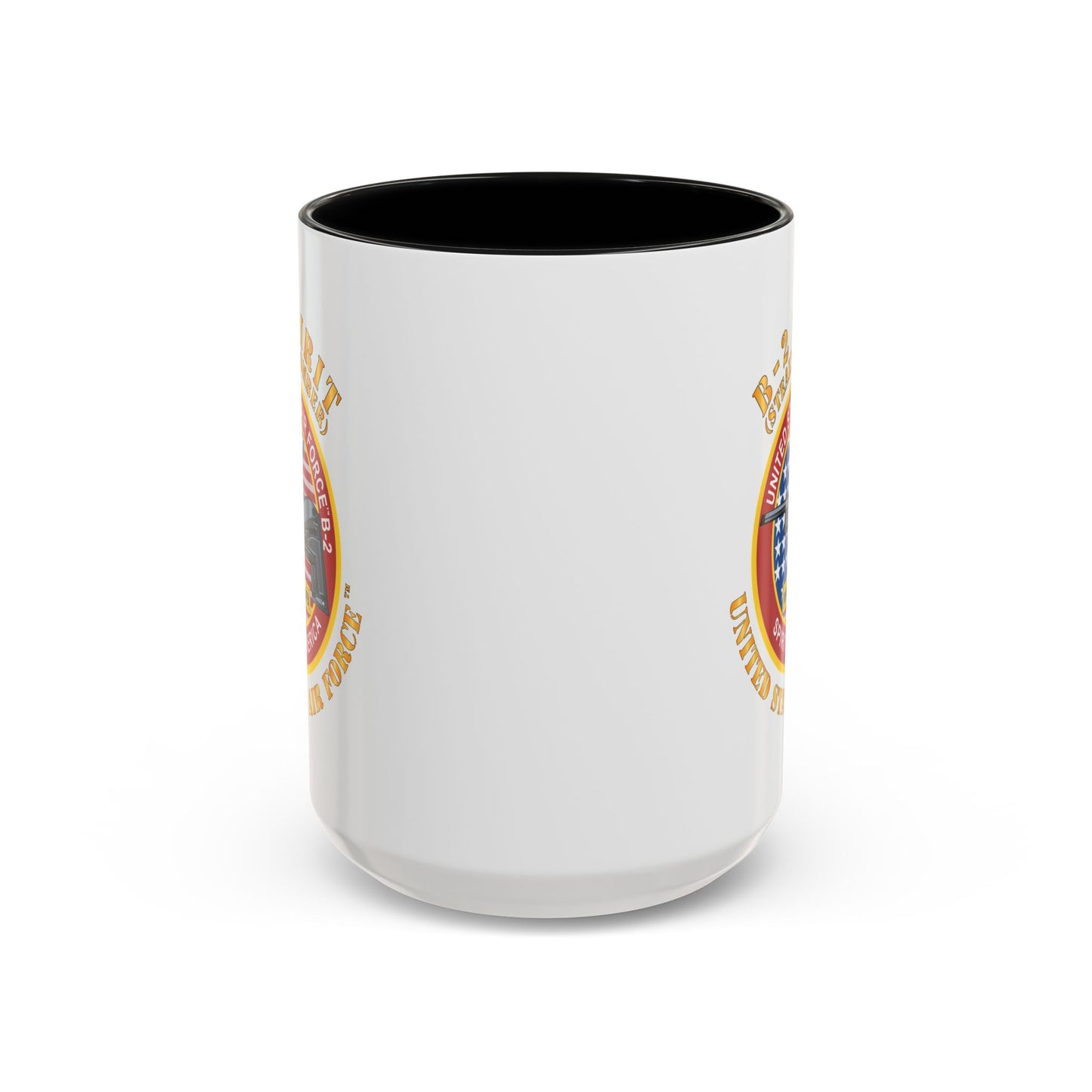 Accent Coffee Mug (11oz & 15oz) - USAF - B2 - Spirit - Stealth Bomber X 300