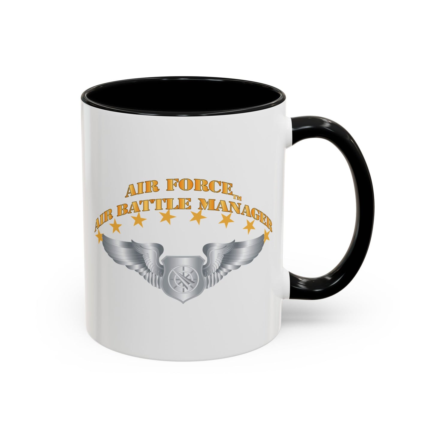 Accent Coffee Mug (11oz & 15oz) - USAF - Air Battle Manager - Basic Wings X 300