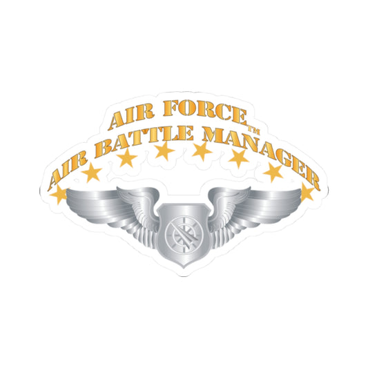 Kiss-Cut Stickers - USAF - Air Battle Manager - Basic Wings X 300