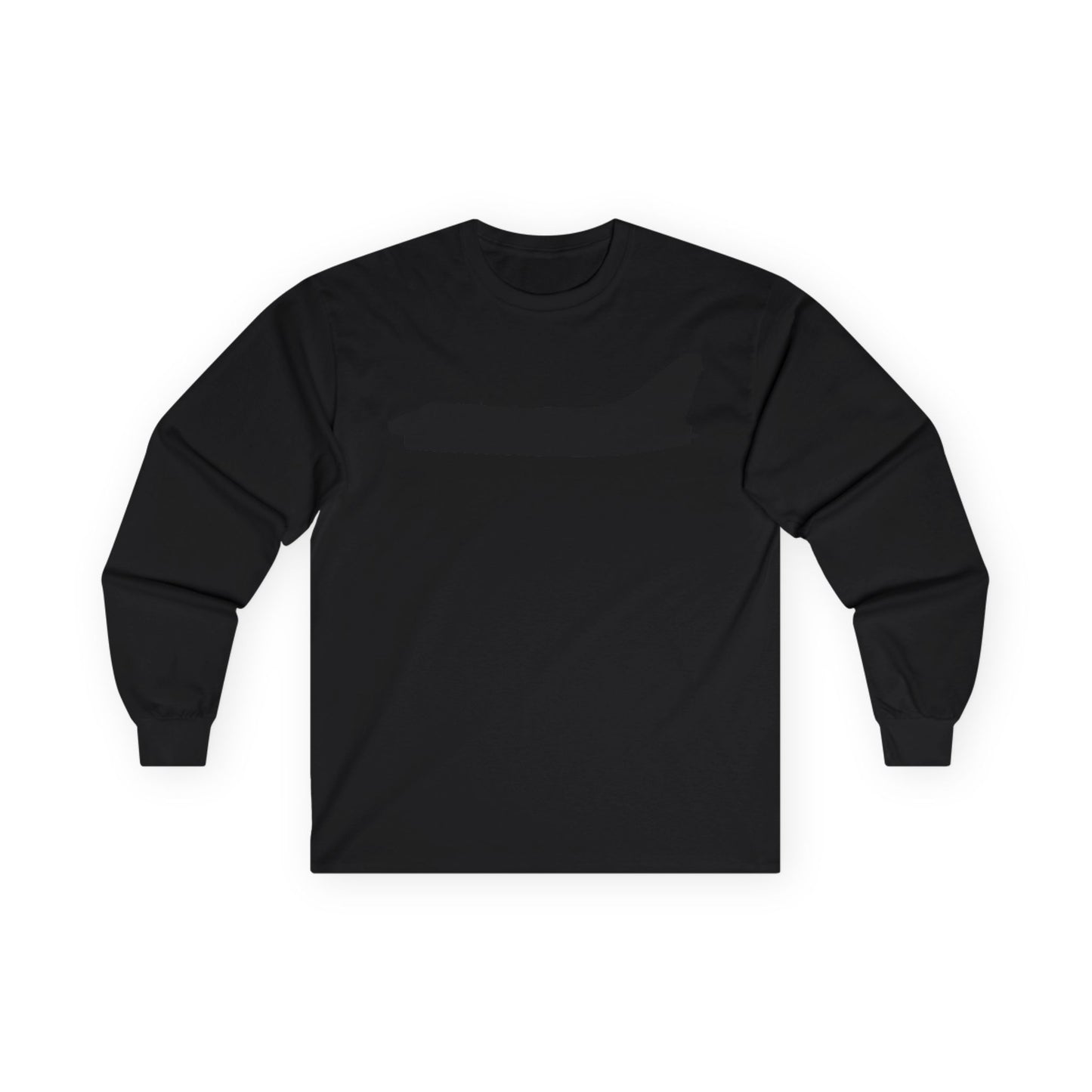 Unisex Ultra Cotton Long Sleeve Tee - Aircraft - Navy - A-7B Corsair II - Side - Silhouette X 300