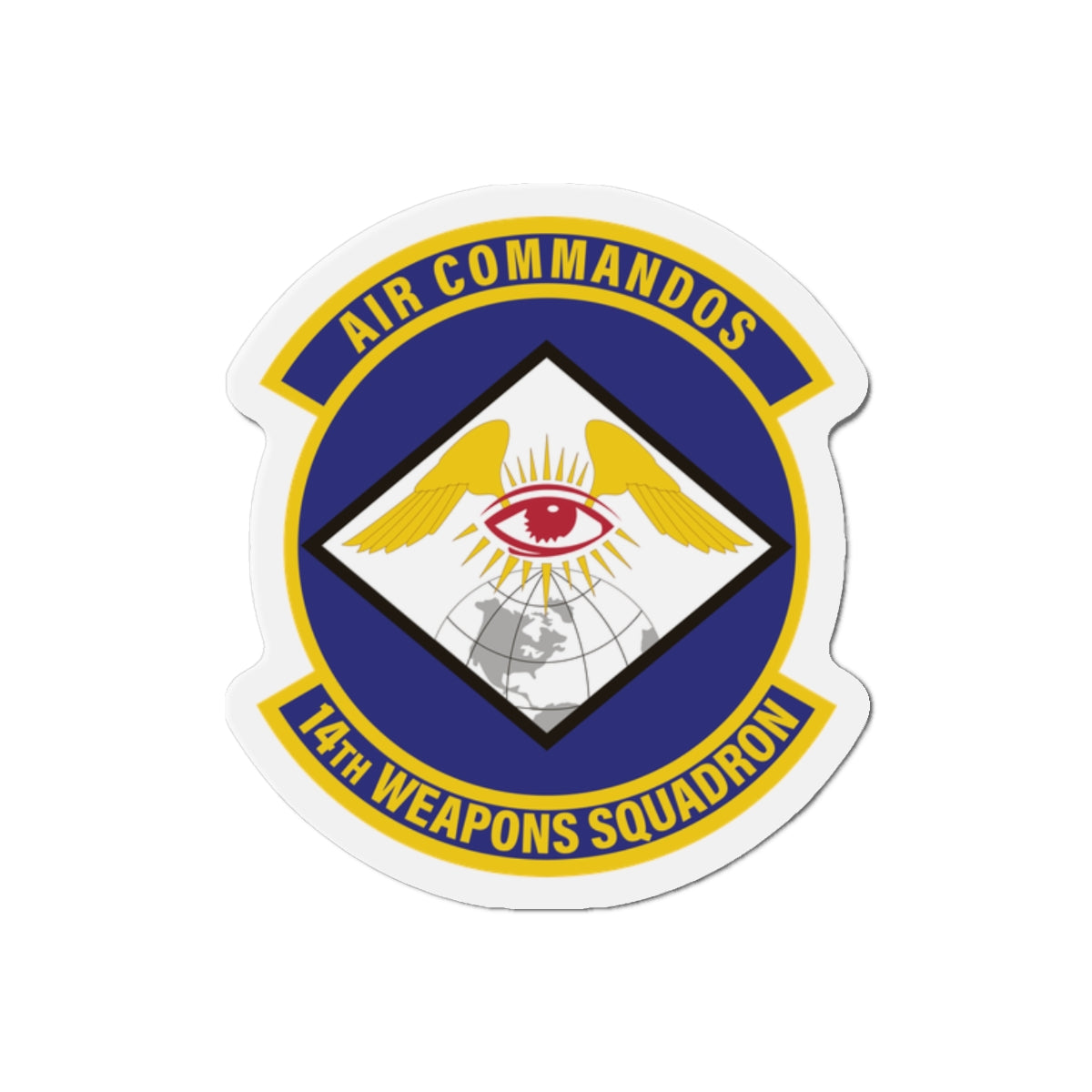 Die-Cut Magnet - USAF - 14th Weapons Squadron wo txt