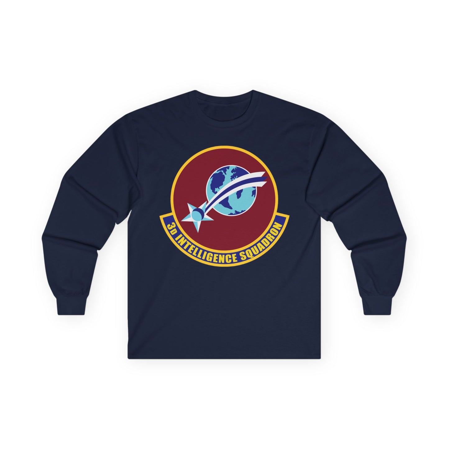 Unisex Ultra Cotton Long Sleeve Tee - USAF - 3rd Intelligence Squadron wo txt