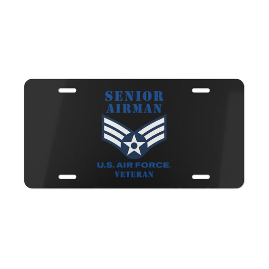 License Plate - USAF - Senior Airman (E4) - 2020 - Veteran