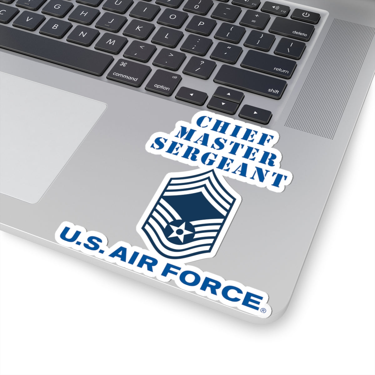 Kiss-Cut Stickers - USAF - Chief Master Sergeant (E9a) - 2020 - US Air Force w Text X 300