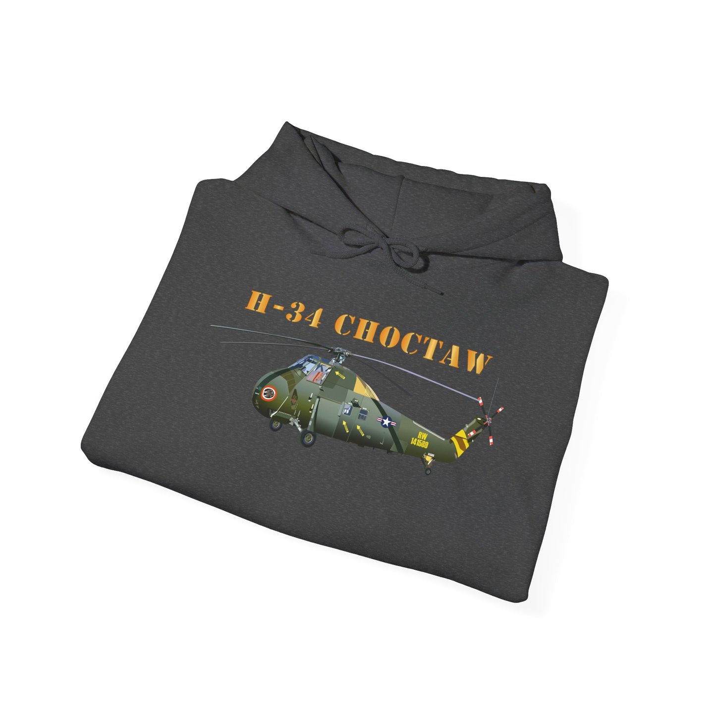 Unisex Heavy Blend Hooded Sweatshirt - H-34 Choctaw with Txt X 300