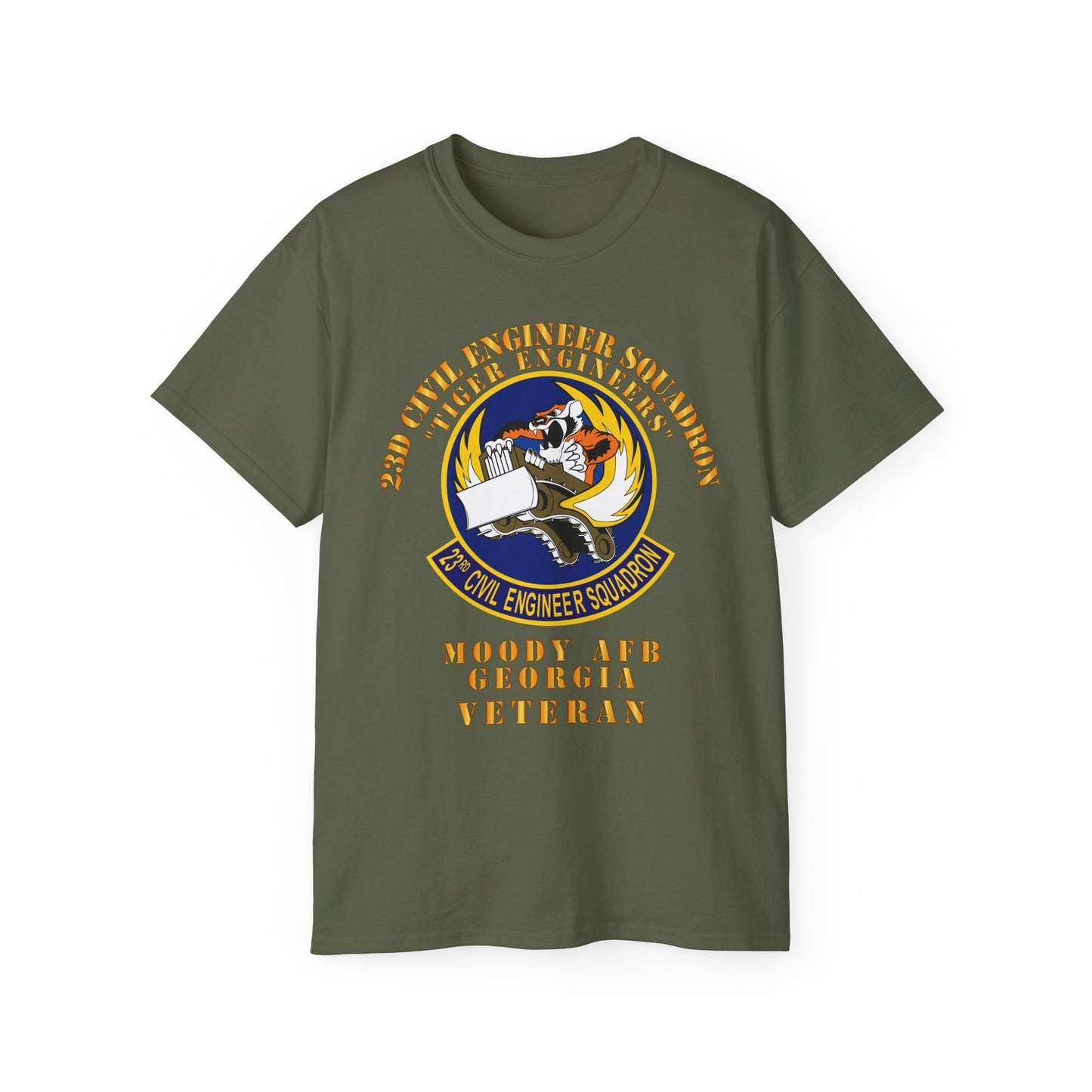 Unisex Ultra Cotton Tee - USAF - 23d Civil Engineer Squadron - Tiger Engineers - Moody AFB, GA